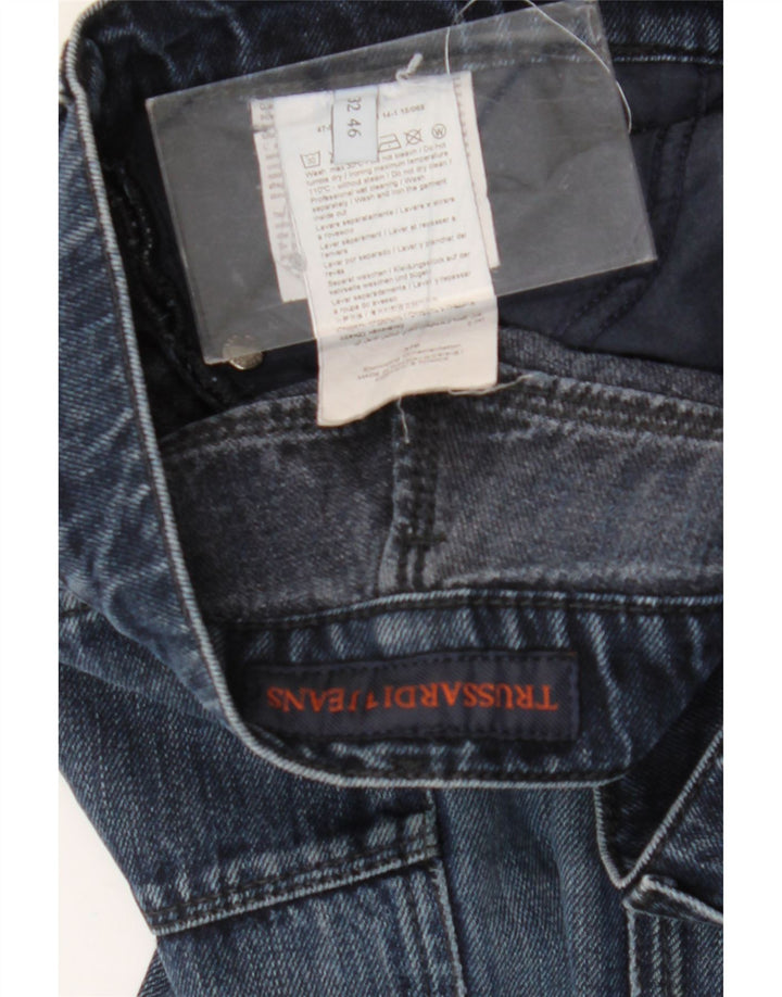 Trussardi Mens Slim Jeans W32 L34 Blue Cotton
