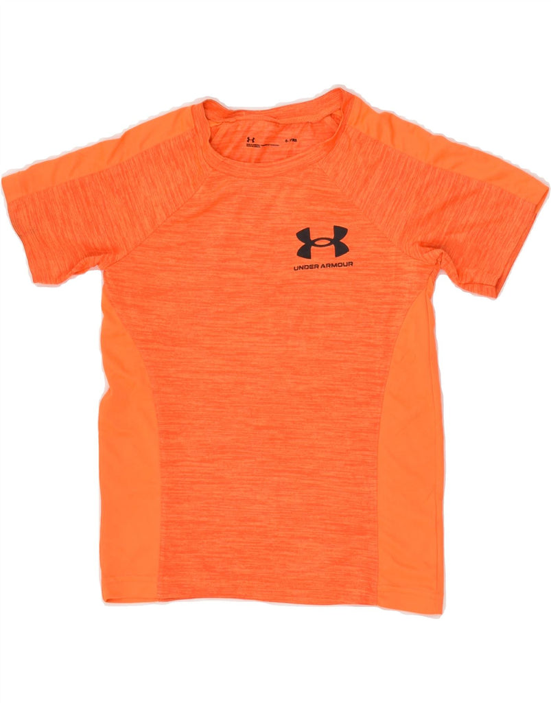 UNDER ARMOUR Boys T-Shirt Top 6-7 Years Orange Flecked | Vintage Under Armour | Thrift | Second-Hand Under Armour | Used Clothing | Messina Hembry 