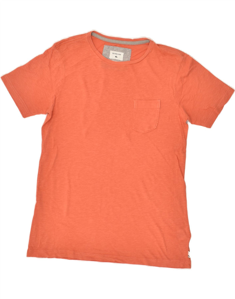 QUIKSILVER Boys T-Shirt Top 13-14 Years Orange Flecked | Vintage Quiksilver | Thrift | Second-Hand Quiksilver | Used Clothing | Messina Hembry 