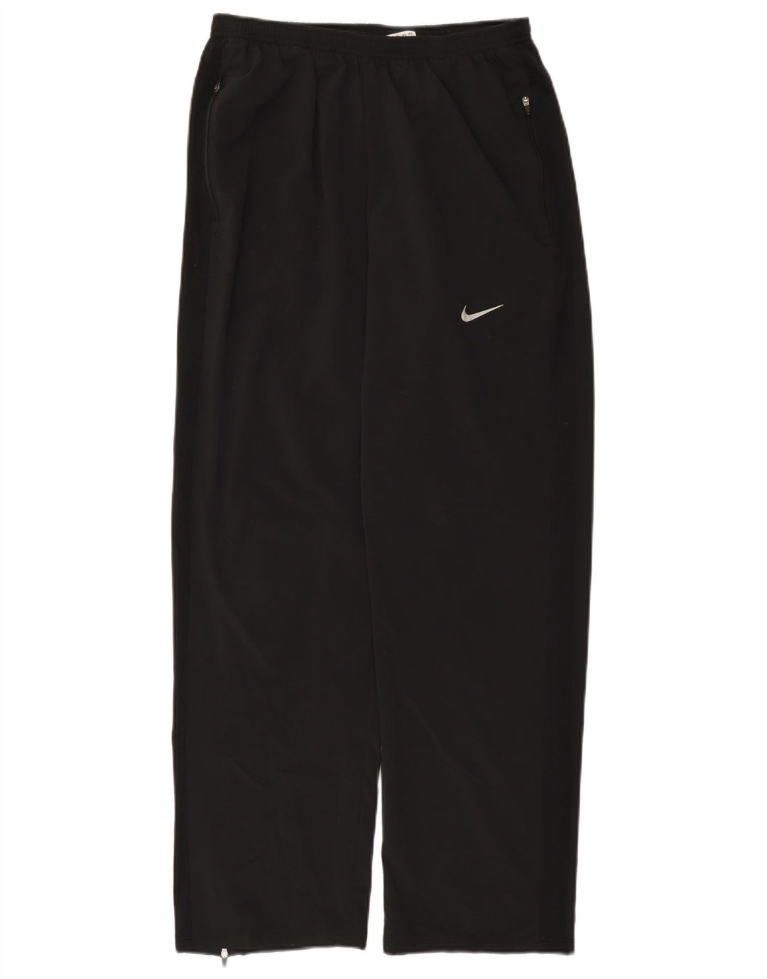 Nike Womens Dri Fit Tracksuit Trousers UK 16 Large Black Polyester