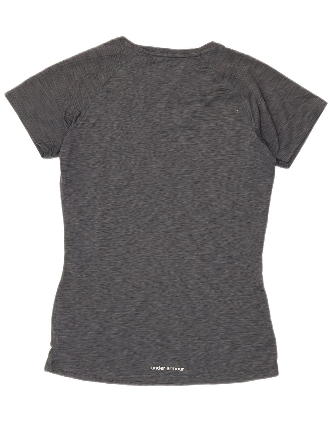 Under Armour Womens Heat Gear T-Shirt Top UK 10 Small Grey Polyester