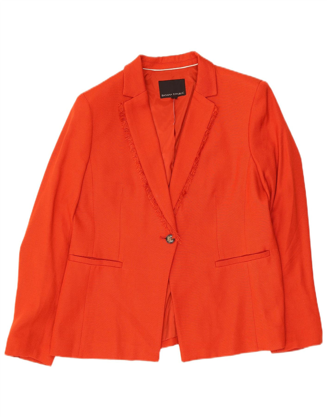 Banana Republic Womens Petite 1 Button Blazer Jacket UK 10 Small Orange