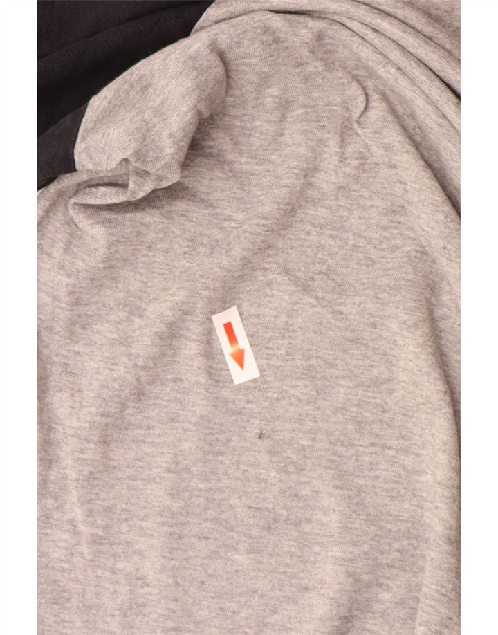 Carhartt Mens Top Long Sleeve Medium Grey Colourblock Cotton