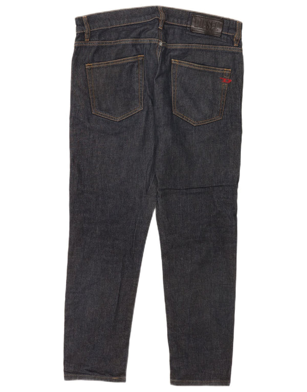 Diesel Mens D-Strukt Slim Jeans W32 L27 Navy Blue Lyocell