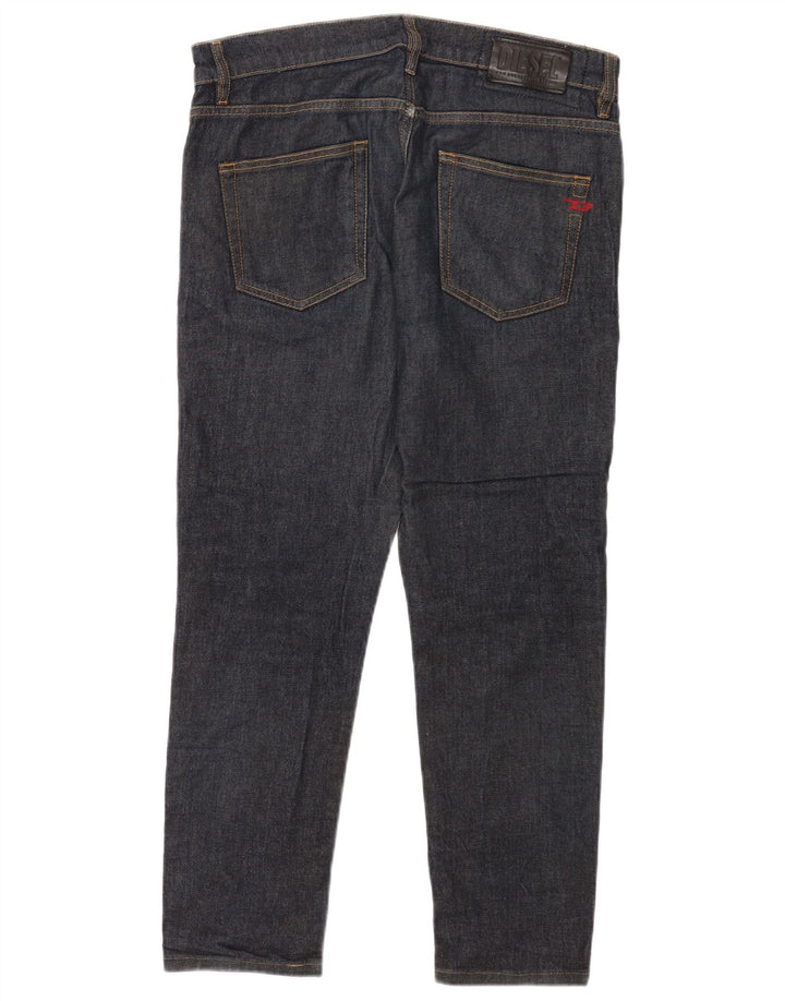 Diesel Mens D-Strukt Slim Jeans W32 L27 Navy Blue Lyocell