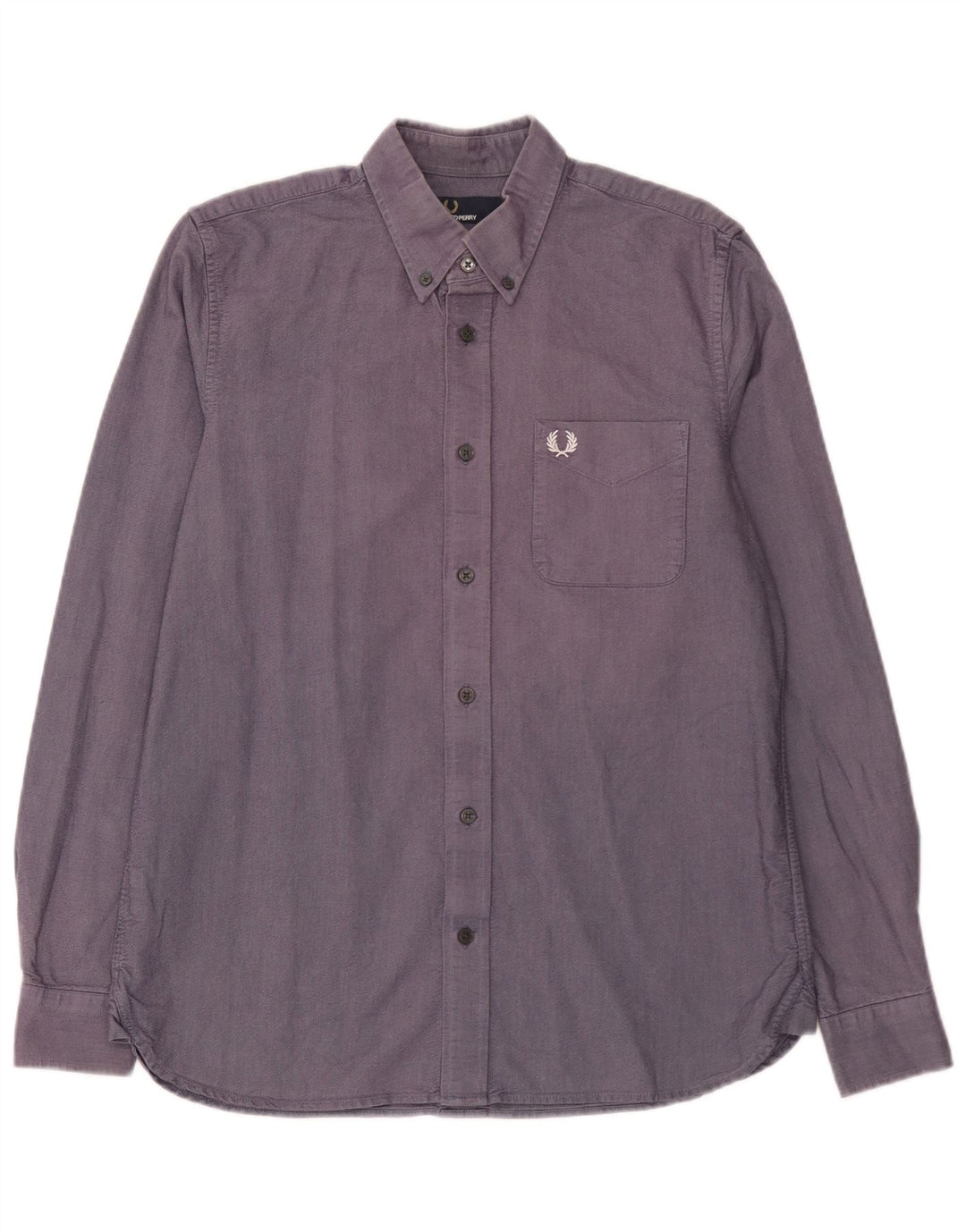 Fred Perry Mens Shirt Medium Blue Cotton
