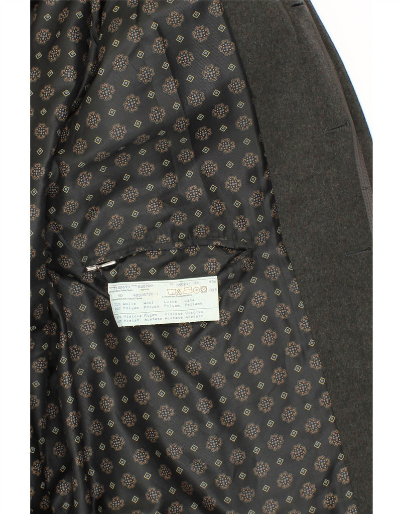 BUGATTI Mens Overcoat IT 50 Large Grey Wool Vintage Bugatti and Second-Hand Bugatti from Messina Hembry 