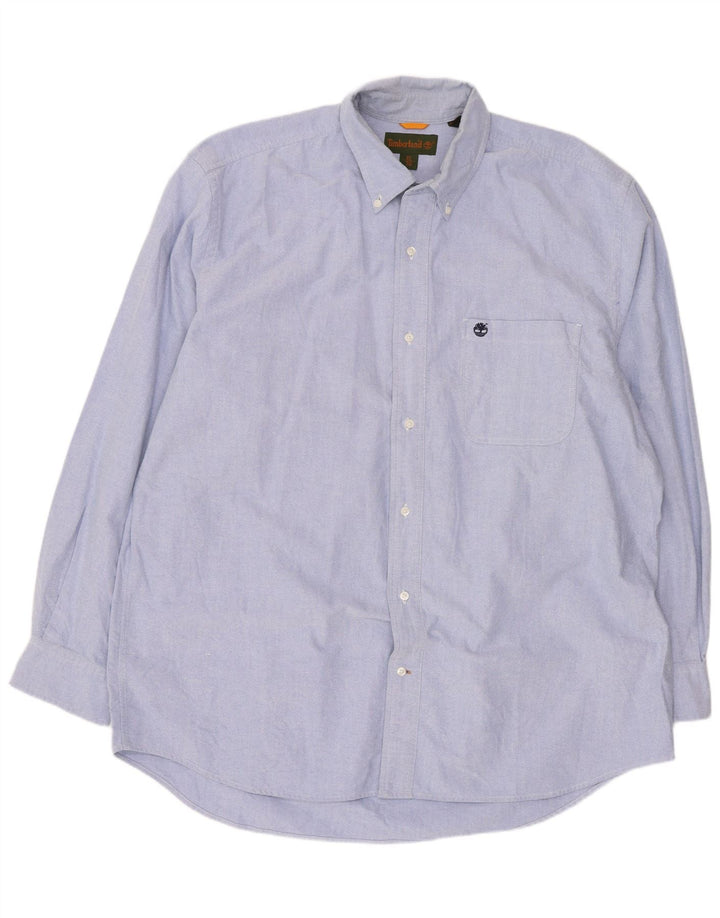 Timberland Mens Shirt XL Blue Cotton