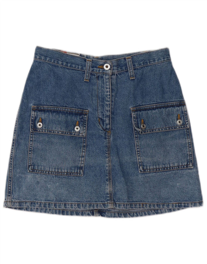 AMERICAN LEGEND Womens Denim Skirt IT 42 Medium W28  Blue Cotton