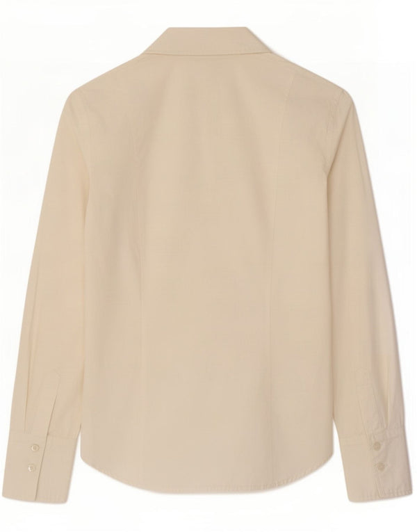 Benetton Womens Pullover Shirt UK 10 Small White
