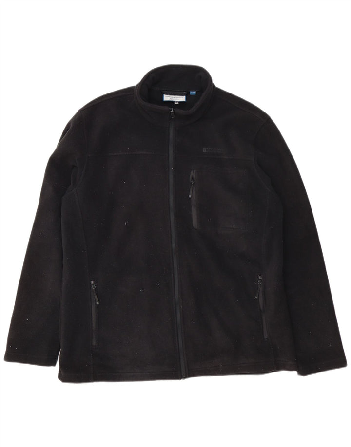 Mountain Warehouse Mens Fleece Jacket UK 42 XL Black Polyester