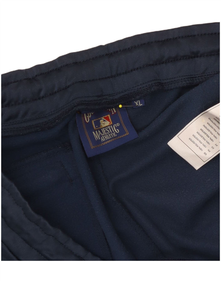 Majestic Mens Cooperstown Graphic Tracksuit Trousers XL Navy Blue Polyester