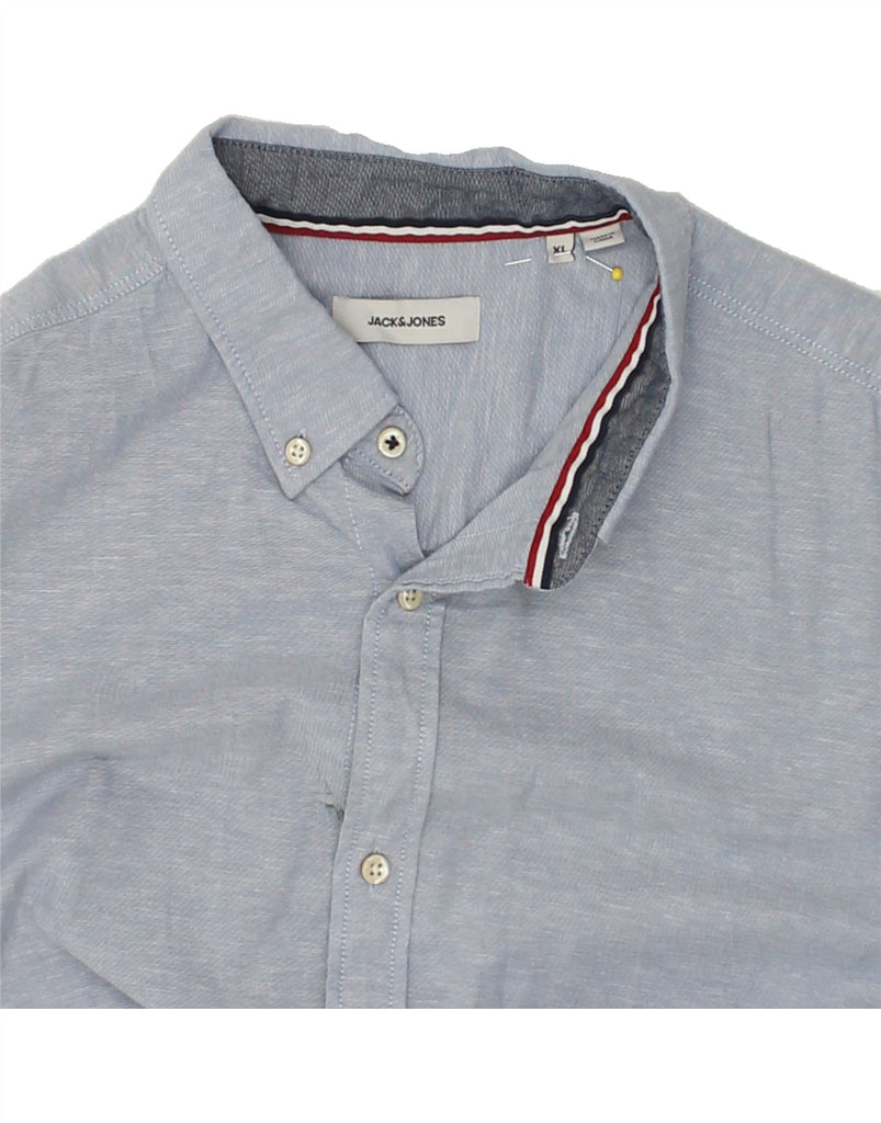 JACK & JONES Mens Shirt XL Grey Cotton | Vintage Jack & Jones | Thrift | Second-Hand Jack & Jones | Used Clothing | Messina Hembry 