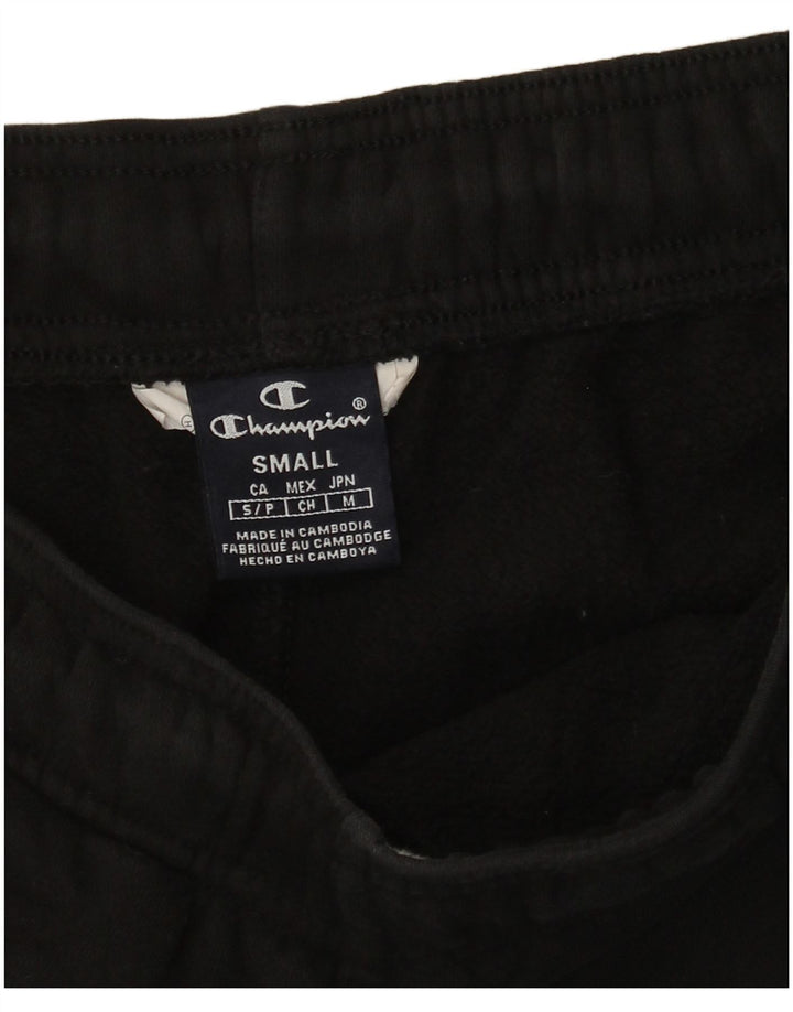 Champion Mens Graphic Tracksuit Trousers Joggers Small  Black