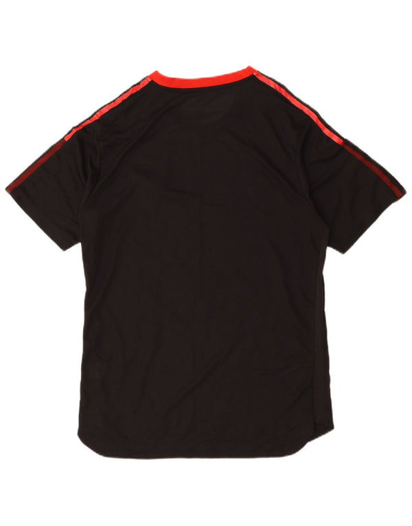 Adidas Mens Manchester United Graphic T-Shirt Top XL Black Polyester