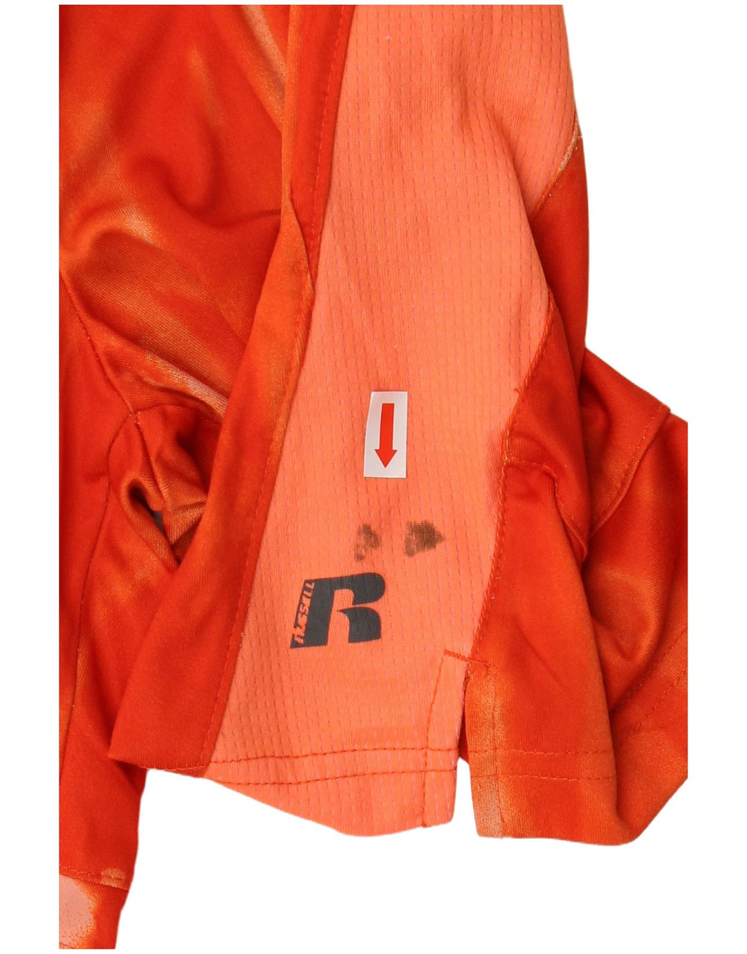 RUSSELL ATHLETIC Boys Sport Shorts 7-8 Years Medium Orange Colourblock