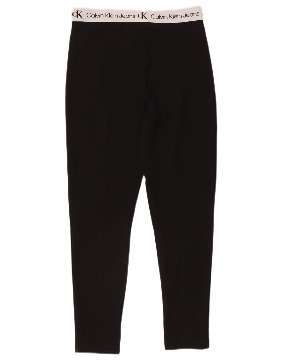 Calvin Klein Womens Graphic Leggings UK 10 Small Black Colourblock