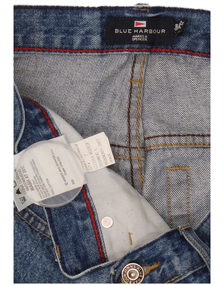 Marks & Spencer Mens Blue Harbour Straight Jeans W32 L29 Blue Cotton