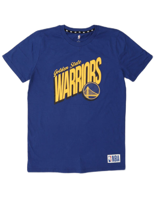 NBA Boys Golden State Warriors Graphic T-Shirt Top 15-16 Years Blue Cotton
