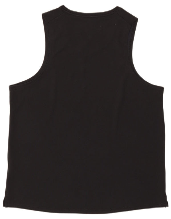 Nike Womens Dri Fit Vest Top UK 16 Large Black Polyester