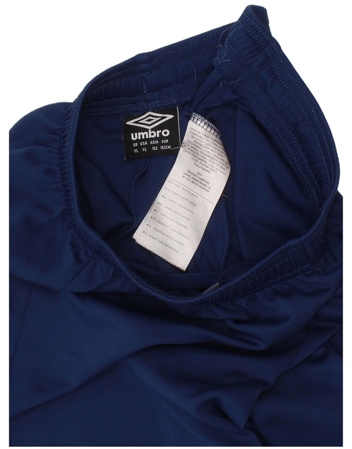 Umbro Boys Sport Shorts 11-12 Years Large Navy Blue Polyester