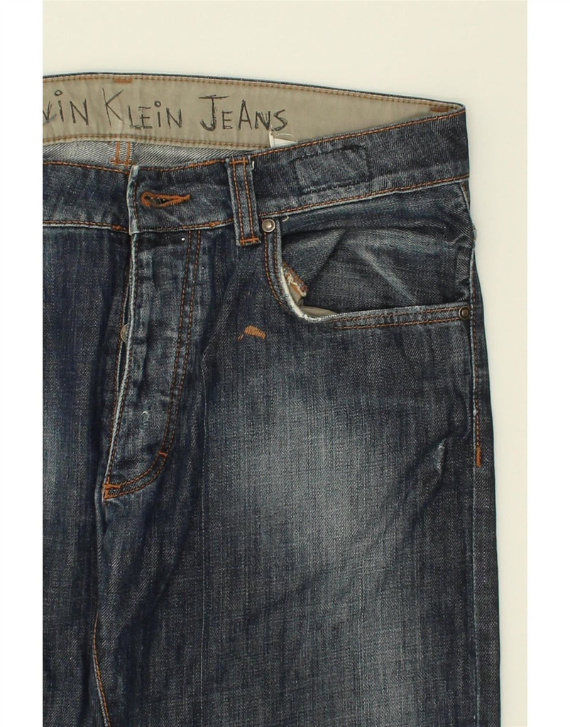 CALVIN KLEIN Mens Straight Jeans W32 L32  Navy Blue Cotton Vintage Calvin Klein and Second-Hand Calvin Klein from Messina Hembry 