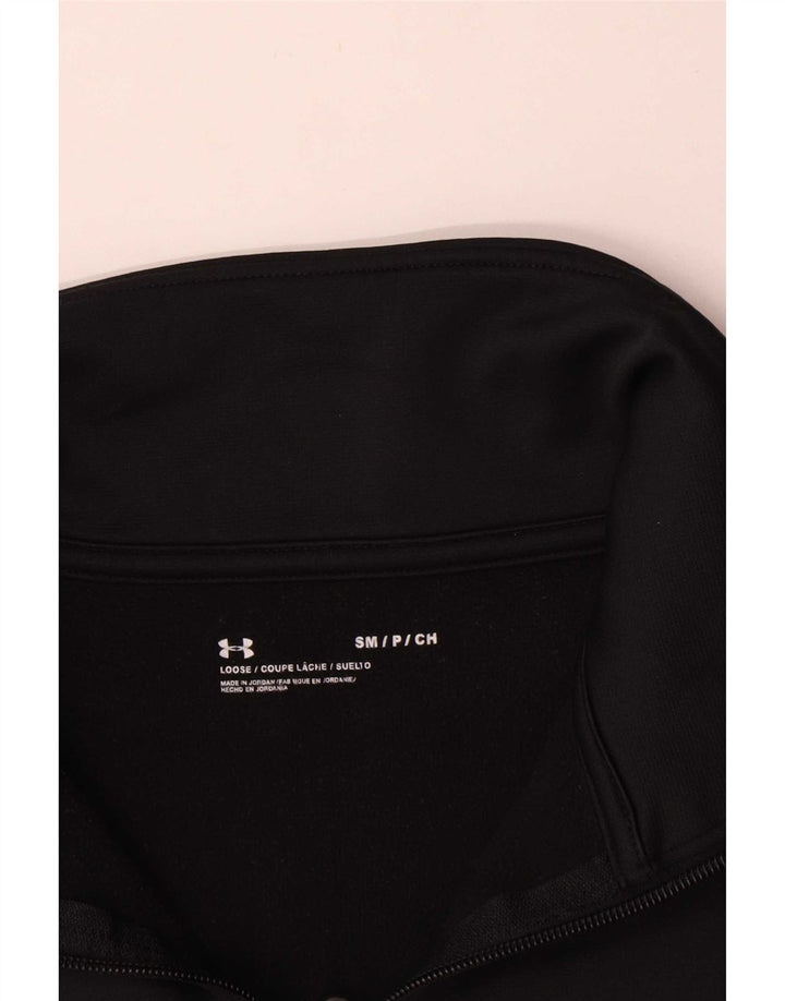 Under Armour Womens Oversized Crop Sweatshirt Jumper UK 10 Small Black