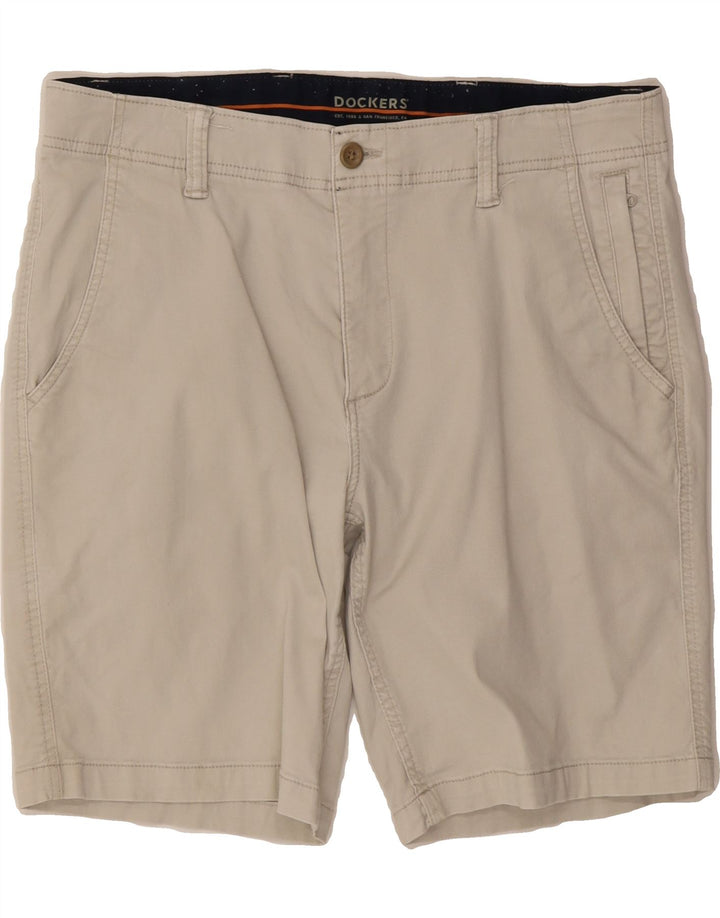 DOCKERS Mens Chino Shorts W34 Large Grey Vintage Dockers and Second-Hand Dockers from Messina Hembry 