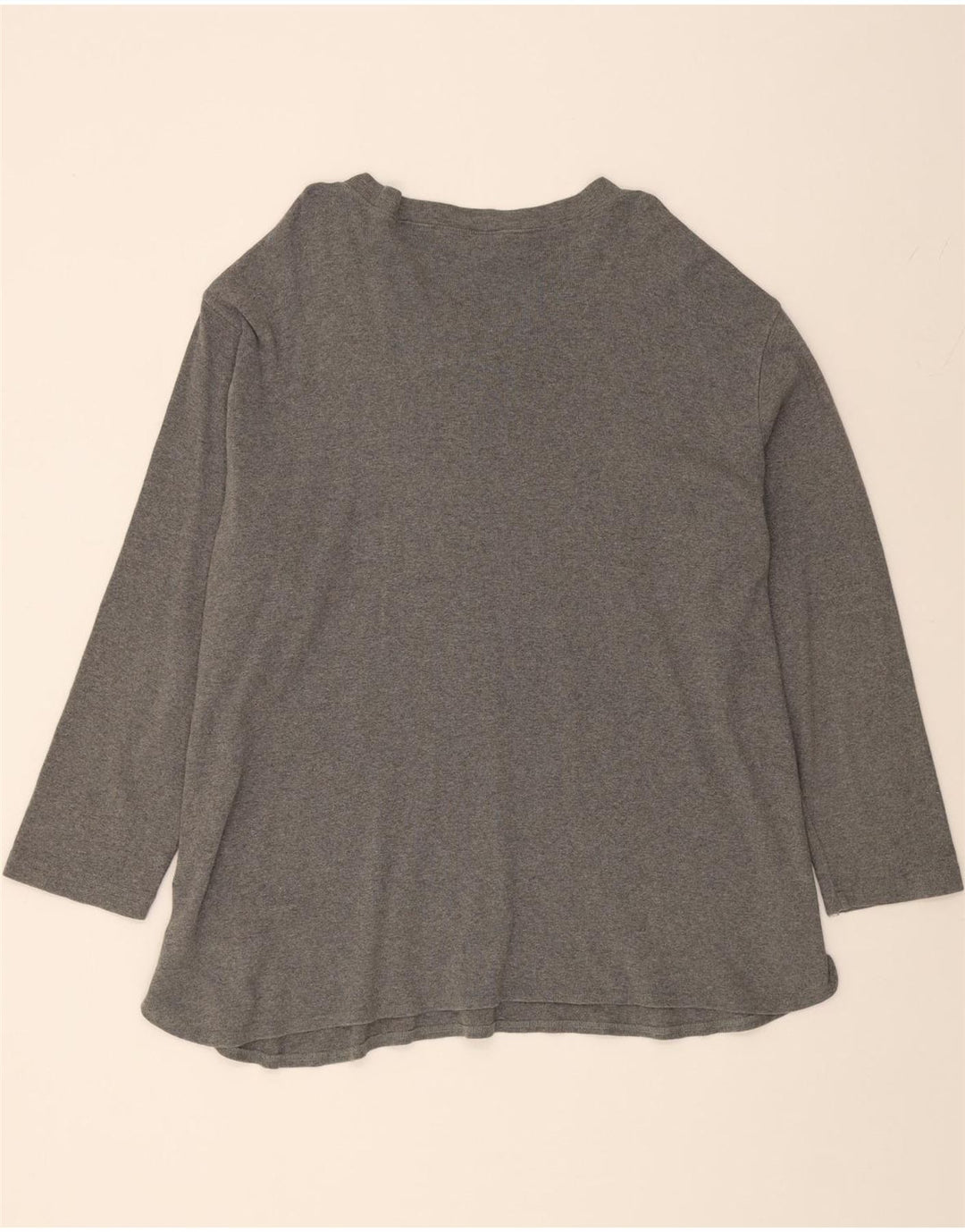 EDDIE BAUER Mens Top Long Sleeve 2XL Grey Cotton Vintage Eddie Bauer and Second-Hand Eddie Bauer from Messina Hembry 