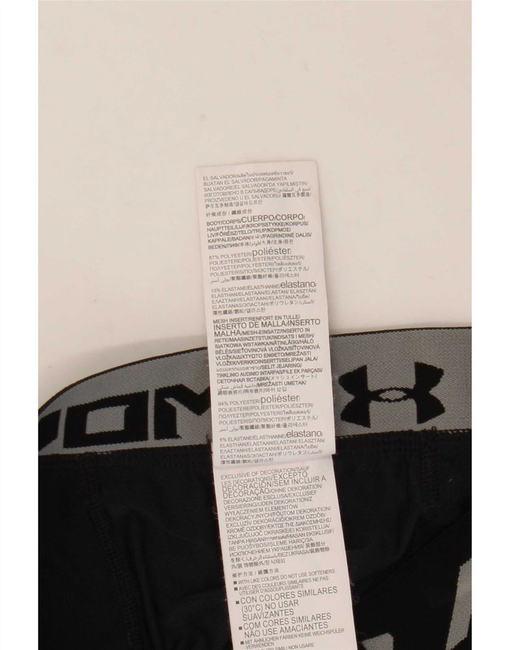 Under Armour Mens Cold Gear Graphic Leggings Large Black Polyester