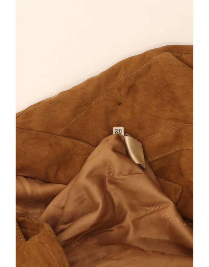 Vintage Womens Bomber Jacket IT 52 XL Brown