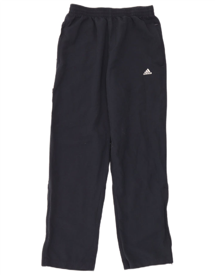 Adidas Mens Tracksuit Trousers Small Navy Blue Polyester