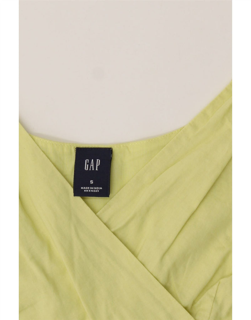 GAP Womens Sleeveless Blouse Top UK 8 Small Yellow Vintage Gap and Second-Hand Gap from Messina Hembry 