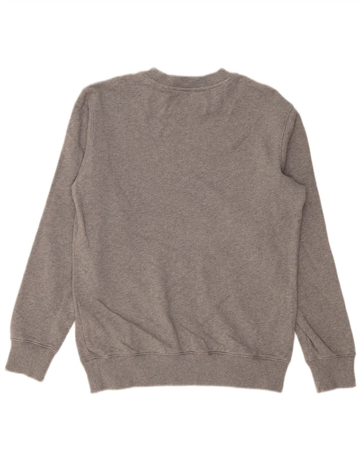 Calvin Klein Jeans Mens Graphic Sweatshirt Jumper Small Grey Flecked Cotton