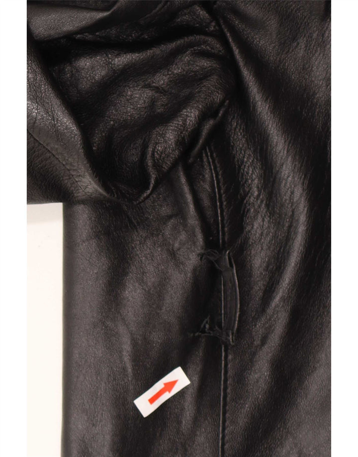 Vintage Womens Leather Jacket UK 16 Large Black