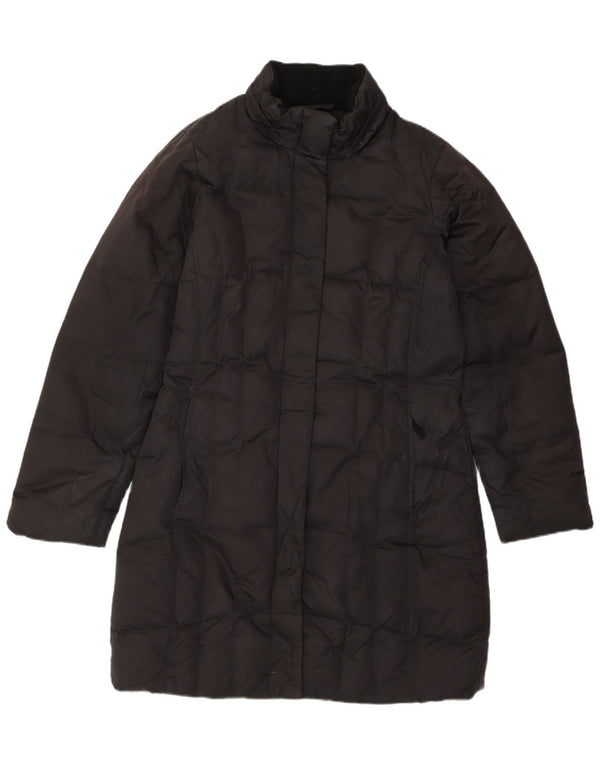 Eddie Bauer Womens Oversized Padded Coat UK 10 Small Black Polyester