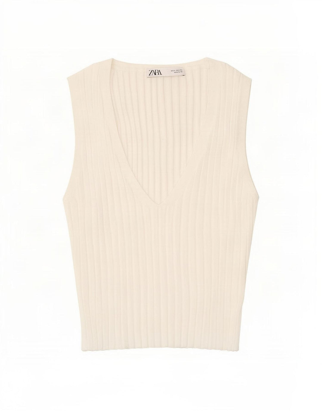 Zara Womens Vest Top UK 8 Small White