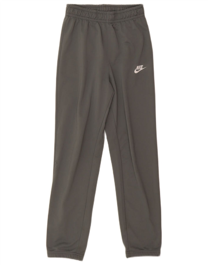 Nike Boys Tracksuit Trousers Joggers 12-13 Years Large Grey Polyester