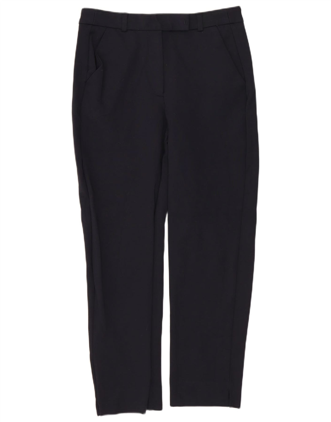 Marks & Spencer Womens Slim Suit Trousers UK 8 Small W26 L24 Navy Blue