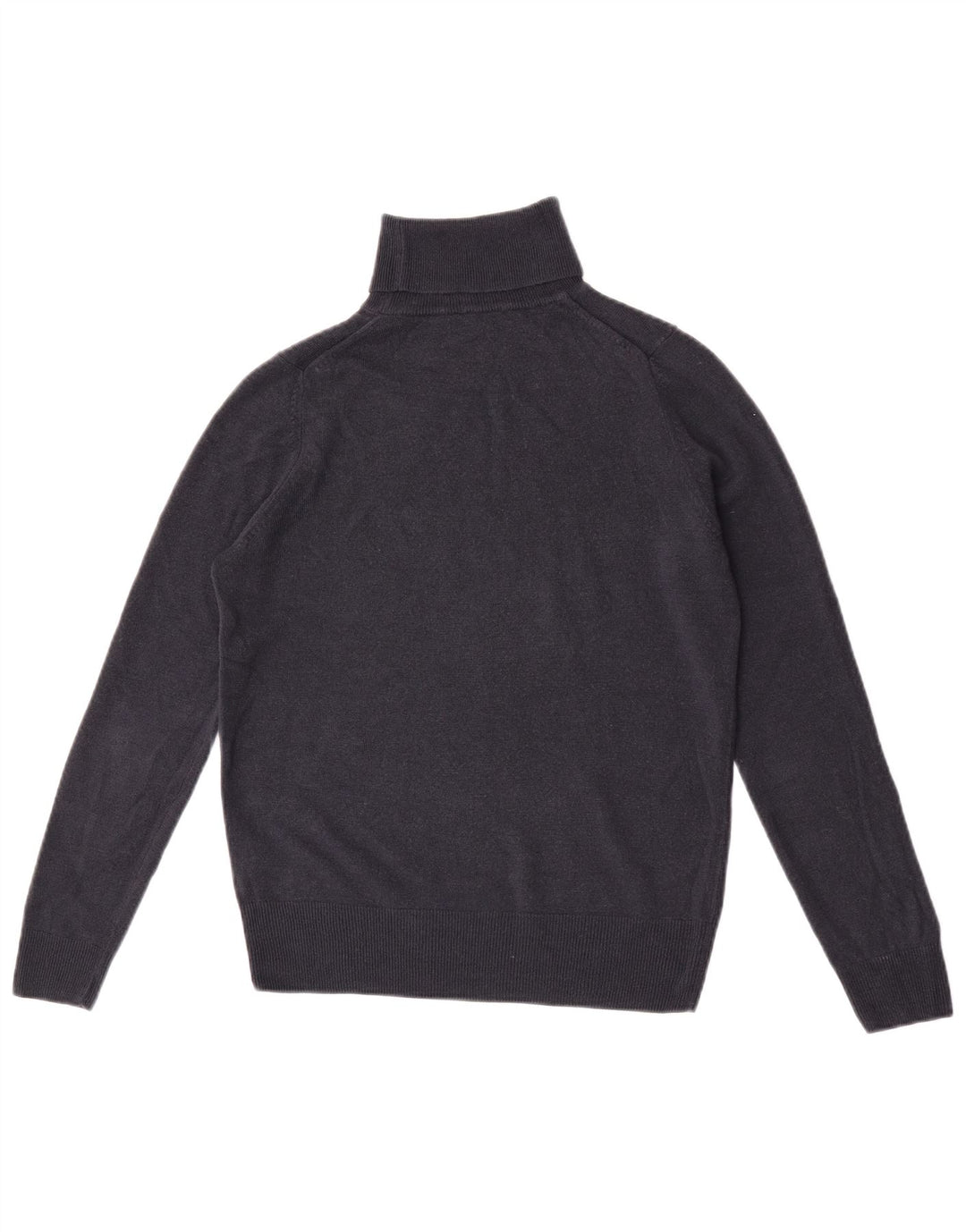 Marks & Spencer Womens Roll Neck Jumper Sweater UK 10 Small Navy Blue