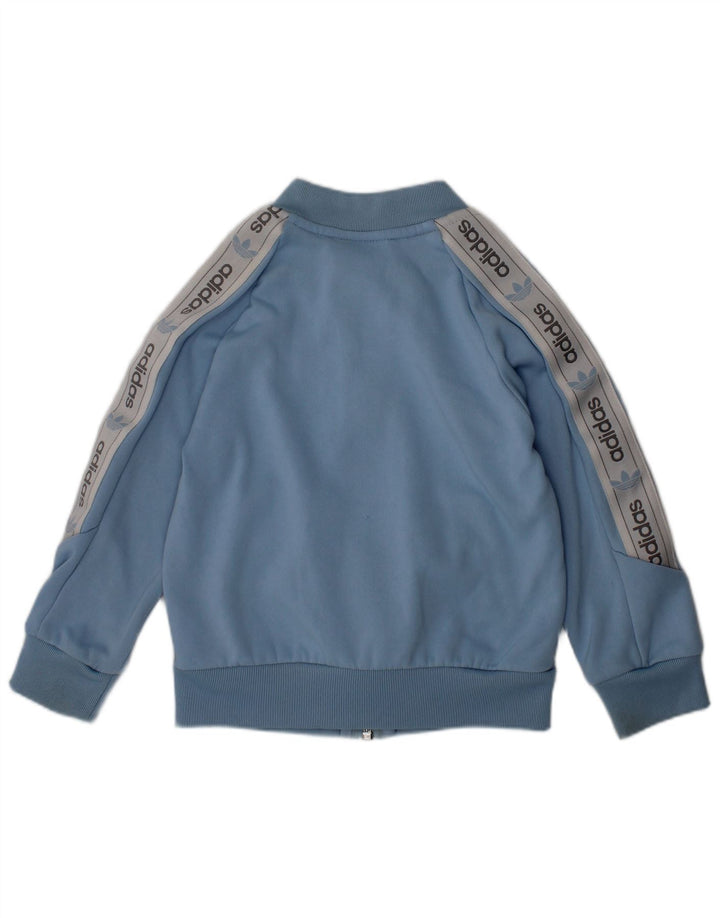 ADIDAS Baby Boys Graphic Full Tracksuit 18-24 Months Blue Colourblock
