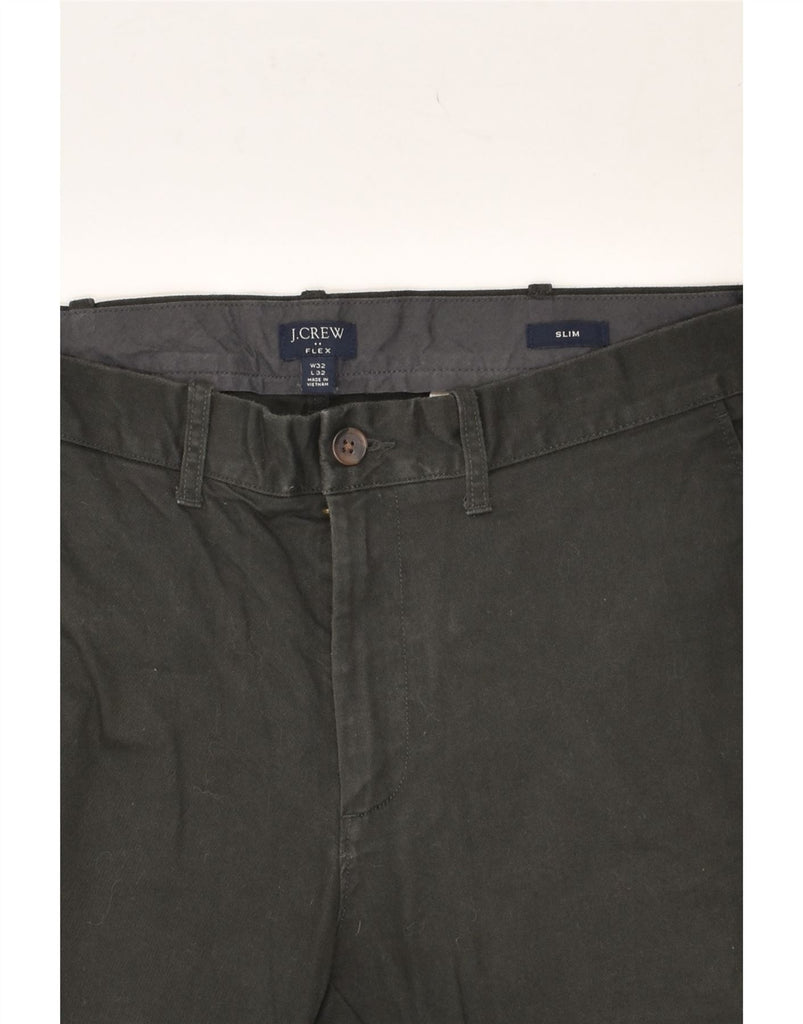 J. CREW Mens Flex Slim Chino Trousers W32 L32 Black Cotton | Vintage J. Crew | Thrift | Second-Hand J. Crew | Used Clothing | Messina Hembry 