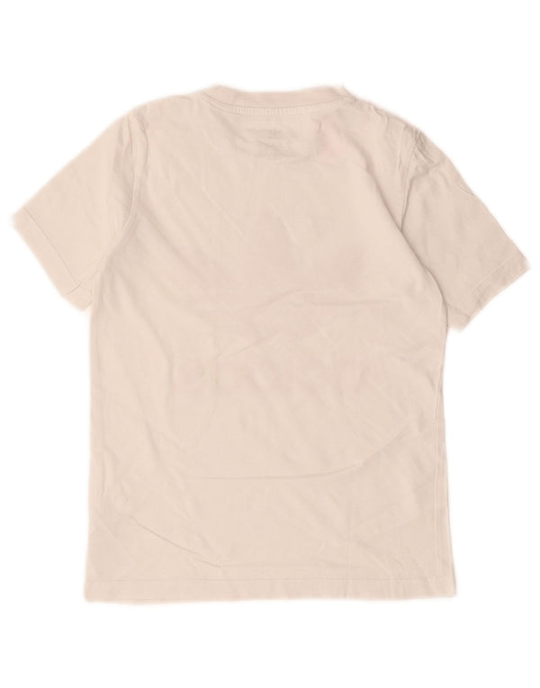 Adidas Girls Graphic T-Shirt Top 7-8 Years White Cotton