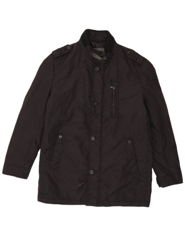 Hugo Boss Mens Utility Jacket UK 54 2XL Black Polyamide