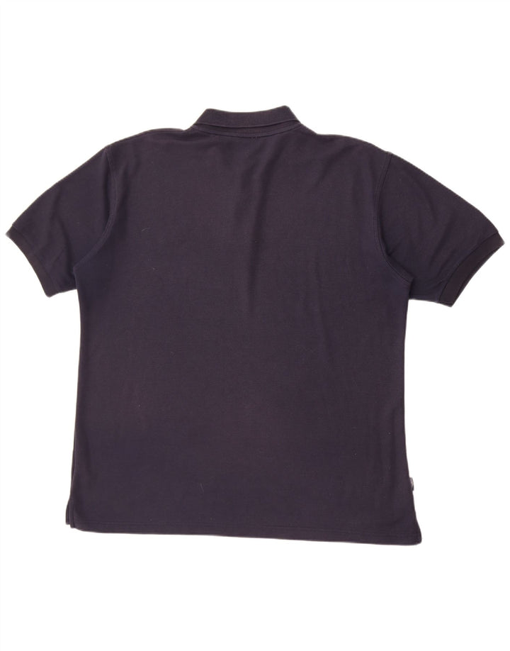 Umbro Mens Polo Shirt XL Navy Blue Polyester