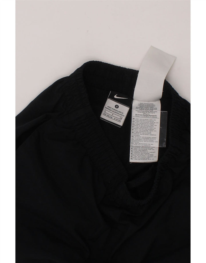 NIKE Boys Graphic Sport Shorts 8-9 Years Small Black Polyester Vintage Nike and Second-Hand Nike from Messina Hembry 