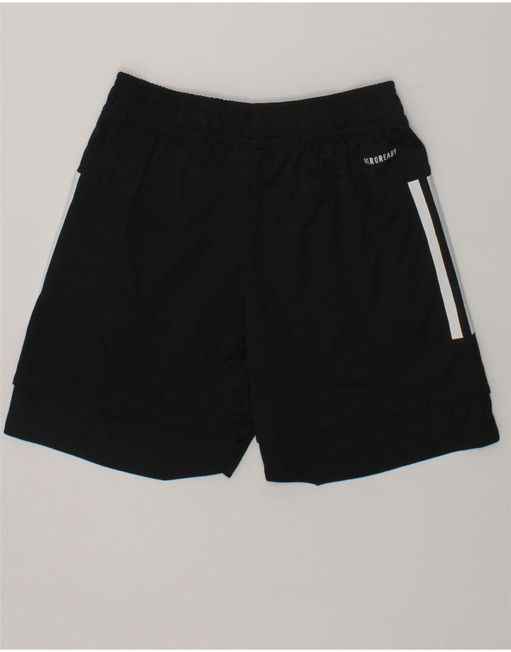 ADIDAS Boys Sport Shorts 9-10 Years Black Polyester | Vintage Adidas | Thrift | Second-Hand Adidas | Used Clothing | Messina Hembry 