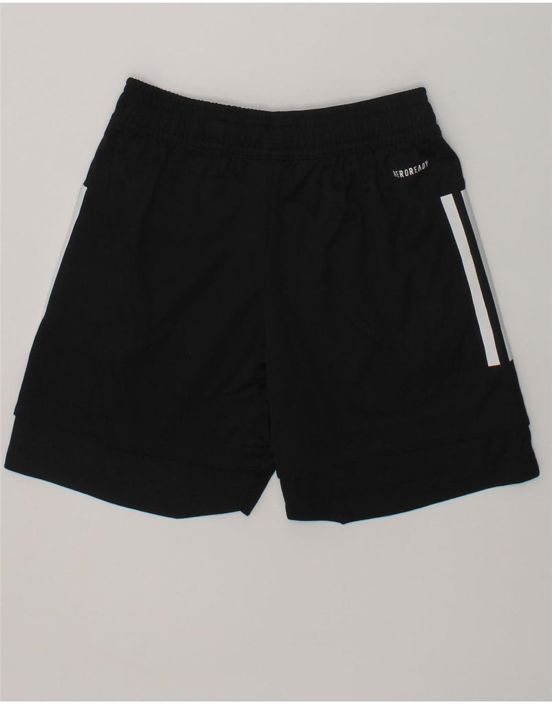 ADIDAS Boys Sport Shorts 9-10 Years Black Polyester | Vintage Adidas | Thrift | Second-Hand Adidas | Used Clothing | Messina Hembry 