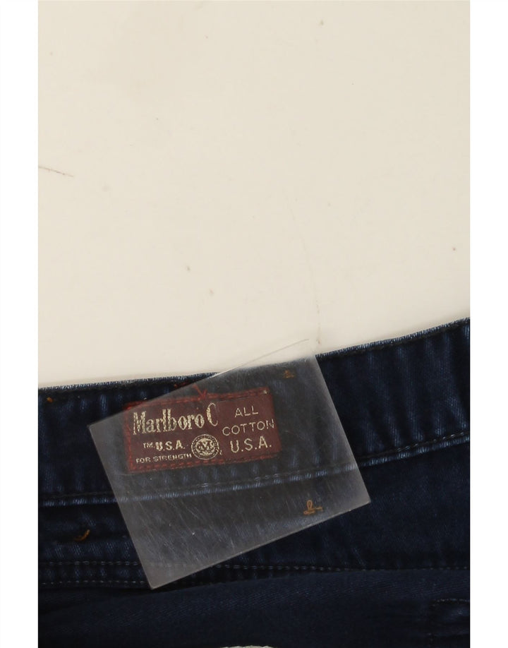 Marlboro Classics Mens Straight Jeans W34 L34 Blue Cotton