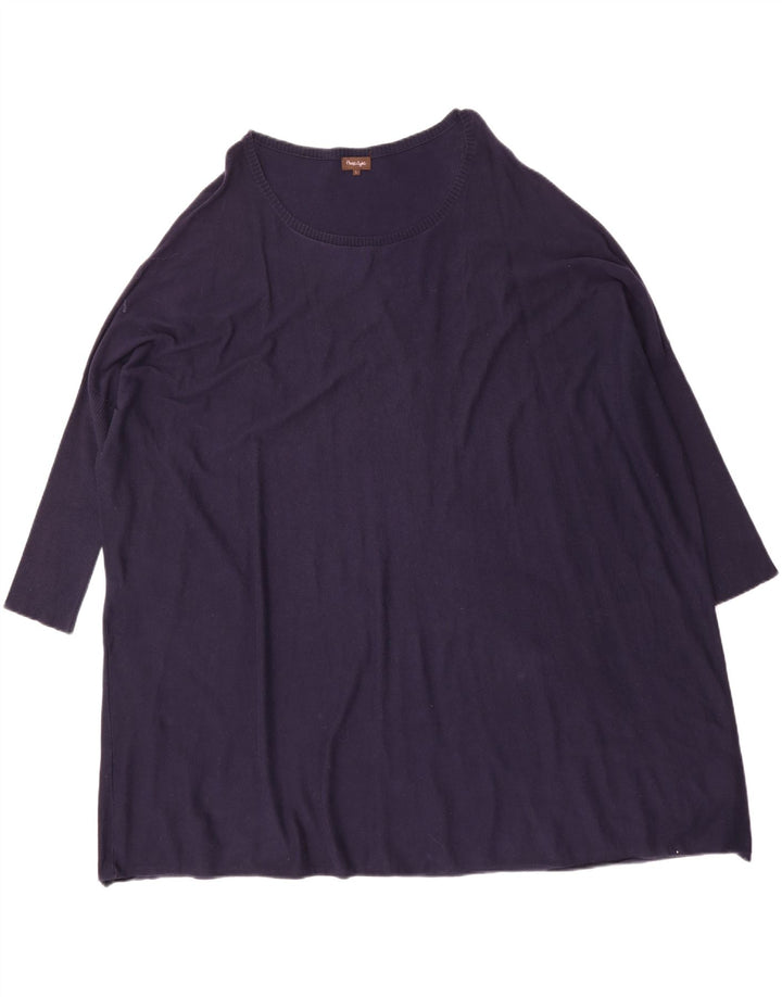 PHASE EIGHT Womens Boat Neck Jumper Sweater UK 16 Large Navy Blue Vintage Phase Eight and Second-Hand Phase Eight from Messina Hembry 
